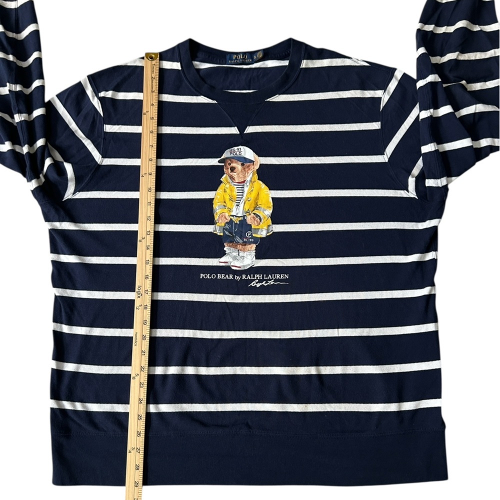 Polo by Ralph Lauren CP-93 Sailor Bear stripe pullover crewneck, Size XL - Picture 5 of 7